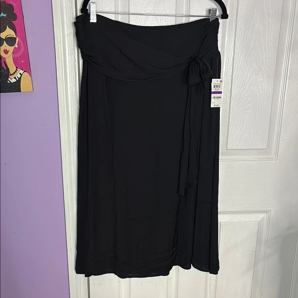Midi Skirt with Front Tie